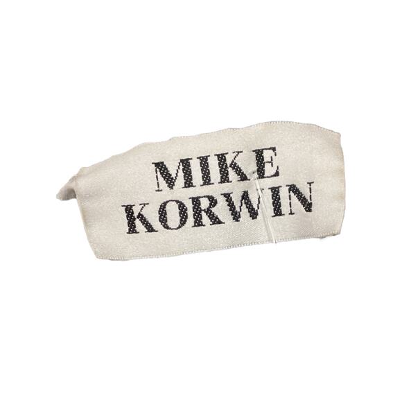 VTG Mike Korwin Womens Blazer Size M Fine Knit Gold Shimmer Trim Amazing Buttons - Picture 4 of 4